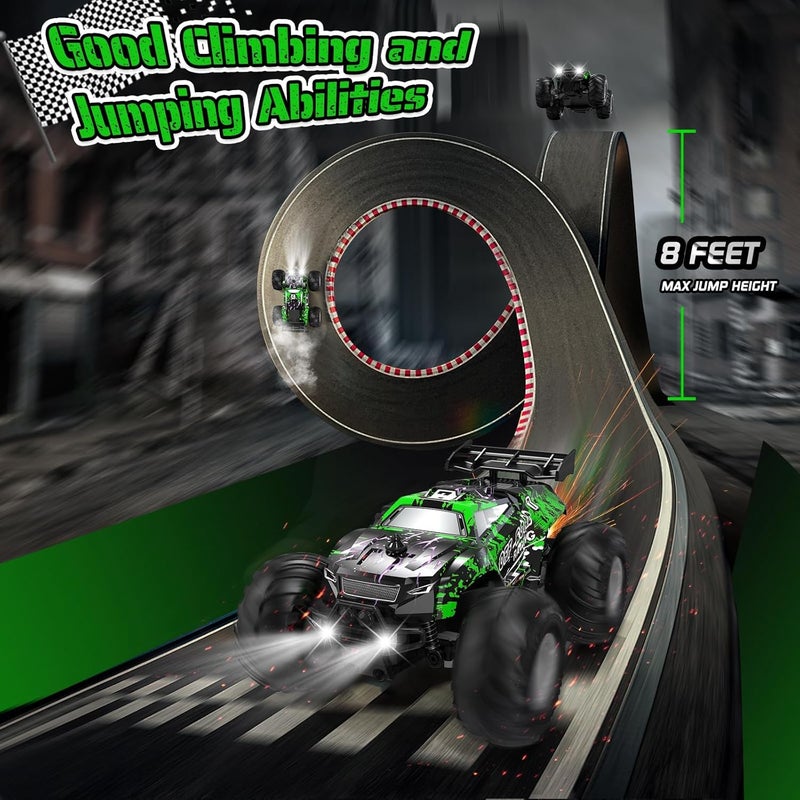 1:20 High Speed Off-road Remote Control Car with LED Lights and Rechargeable Batteries - Image 3