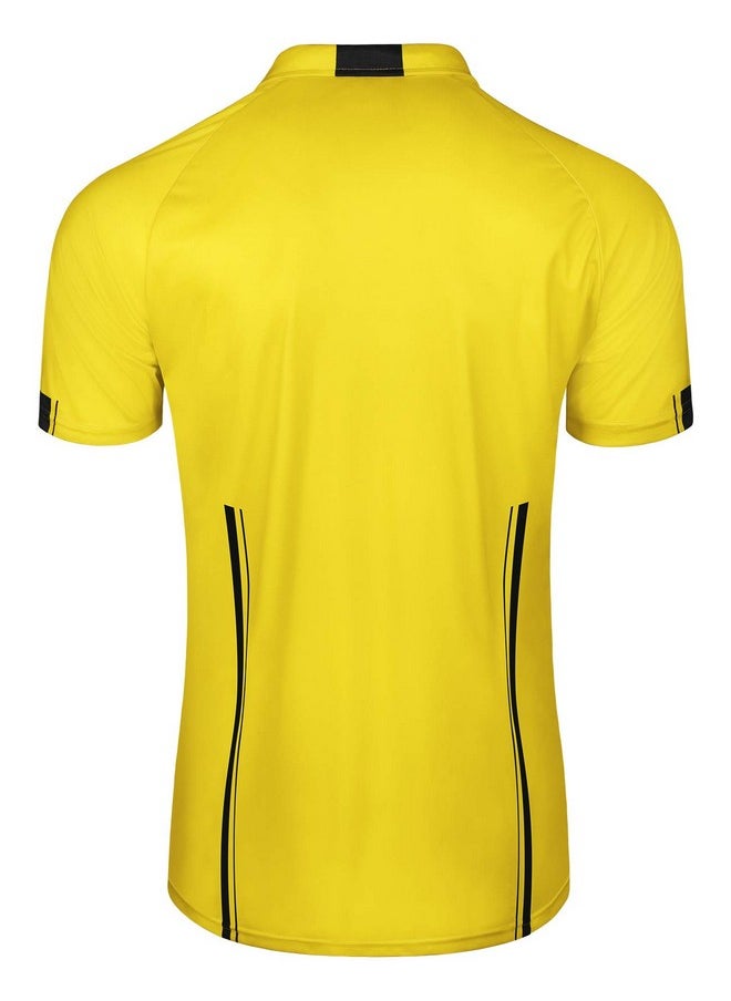 FitsT4 Sports Pro Soccer Referee Jersey Short Sleeve Ref Shirts Yellow Medium - pzsku/Z937733833250EB38068AZ/45/_/1740982823/175a4348-3f1f-4500-a8c2-76d078c64d78