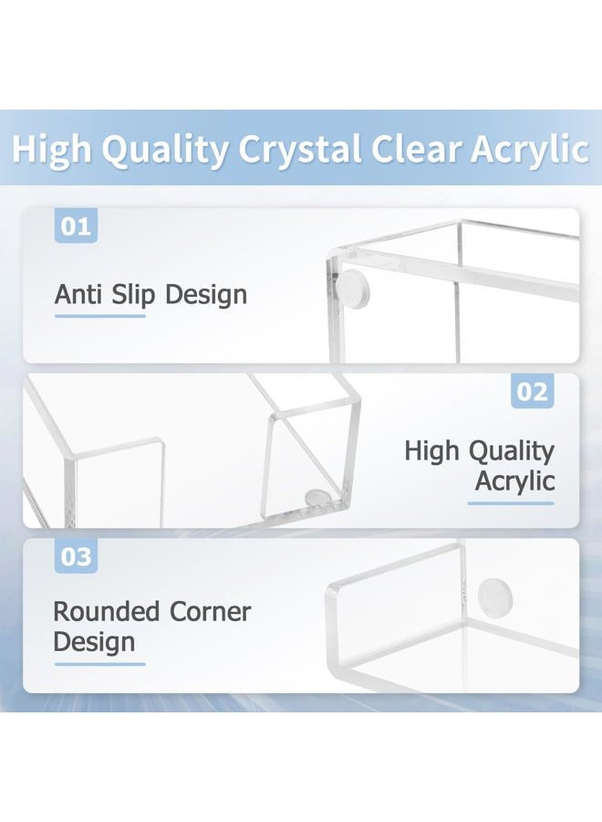 Tecreddy Acrylic Sticky Note Holder, 4 x 6 Crystal Clear Sticky Note Dispenser Acrylic Notepad Holder for School Home Office Desk Organization - Image 3