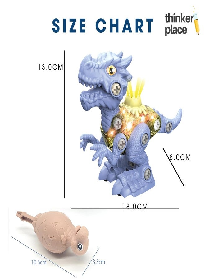 ThinkerPlace مجموعة ديناصور إغوانودون المنزلق من ThinkerPlace مع أضواء وأصوات | تعرّف على الأحافير | ألعاب ديناصورات قابلة للتفكيك | ابنِ، العب، وتعلّم | لعبة للأطفال من عمر 4 سنوات فما فوق | لعبة علمية وتعليمية - Image 5