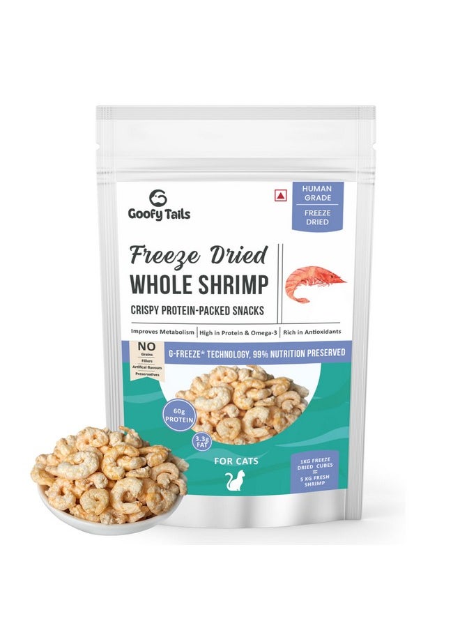 Goofy Tails Freeze Dried Shrimp Cat Treats 90g (30g X 3 Packs), Single Ingredient Cat Treat, Gluten and Grain Free Treats for Cats, Protein and Omega 3, Antioxidant Rich, Easy to Digest Kitten Treats - pzsku/Z937739C16885FBB34638Z/45/_/1737721480/0a229dab-b0e5-493c-81f3-f0bc318b6af0