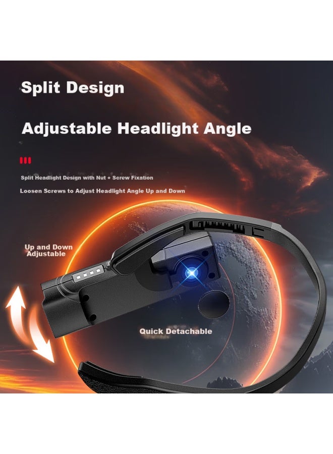 SkyFire Tianhuo Headlamp High Brightness Long Battery Life Rechargeable Head-worn Outdoor Lighting Sensor Military Mining Night Fishing Lamp - Image 5