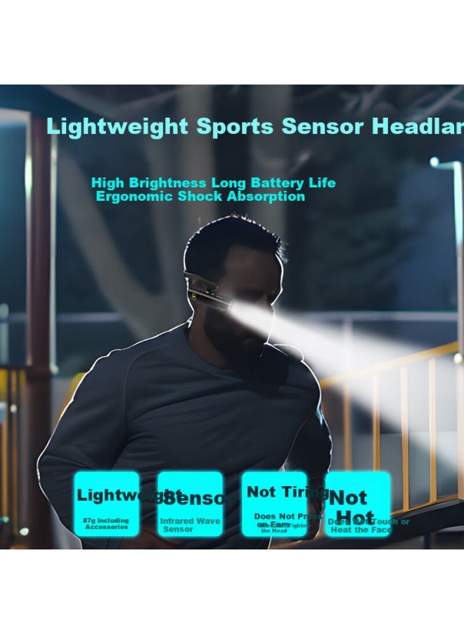 SkyFire Tianhuo Headlamp High Brightness Long Battery Life Rechargeable Head-worn Outdoor Lighting Sensor Military Mining Night Fishing Lamp - Image 1