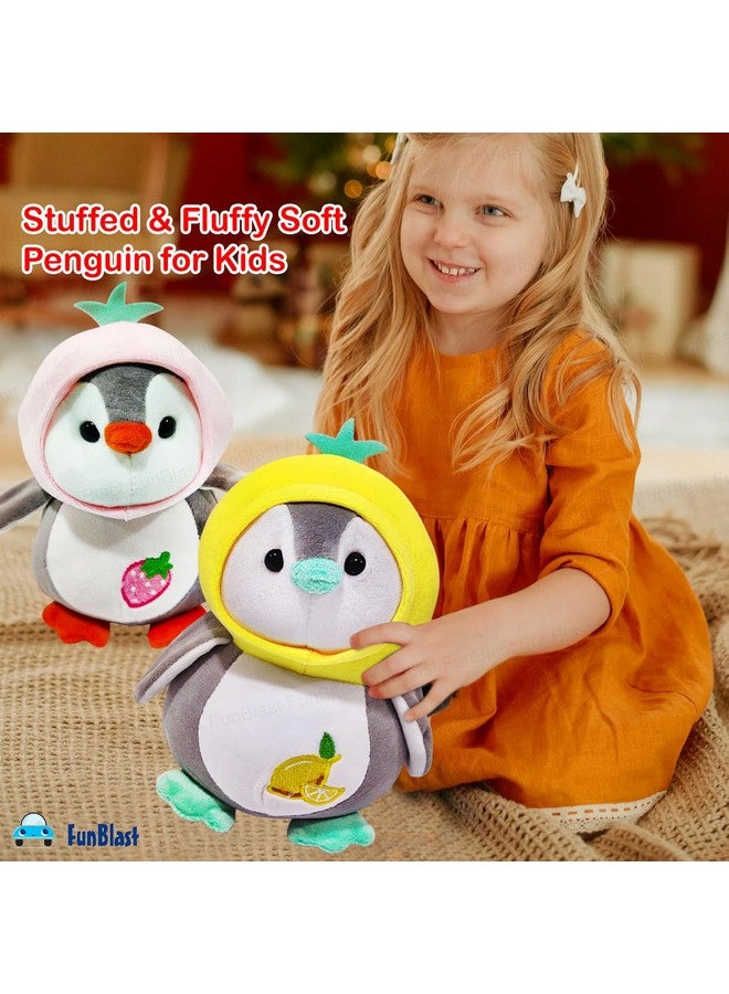 FunBlast Cute Fruity Penguin Soft Toy - 20 CM Stuffed Penguin for Kids, Stuffed Plush Toys, Fluffy Soft Toys for Girls, Boys, Kids, Huggable Plush Toys, Home Decor Soft (Random Color) - Image 3