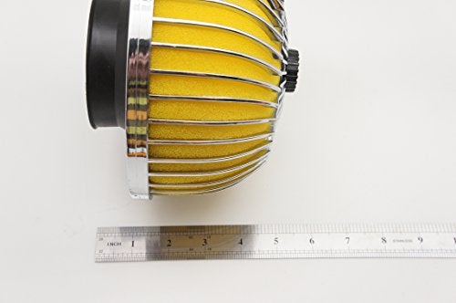 Autobahn88 Mushroom High Flow Air Intake Filter, 3" (76mm) Inlet, Oil-Free (Yellow) - Image 3