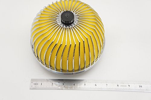Autobahn88 Mushroom High Flow Air Intake Filter, 3" (76mm) Inlet, Oil-Free (Yellow) - Image 4