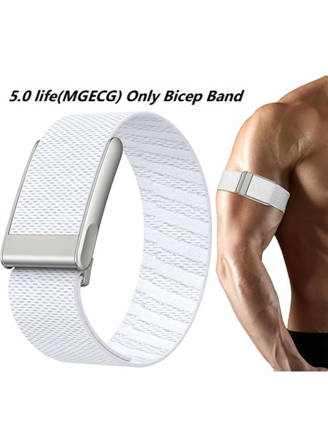 Bicep Band Compatible with Whoop 5.0 Life (MGECG) - Breathable, Comfortable Adjustable Nylon Arm Strap for Workout & Activity Tracking - Image 1