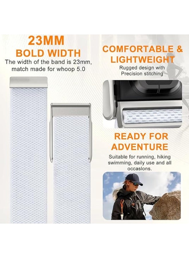 Bicep Band Compatible with Whoop 5.0 Life (MGECG) - Breathable, Comfortable Adjustable Nylon Arm Strap for Workout & Activity Tracking - Image 3