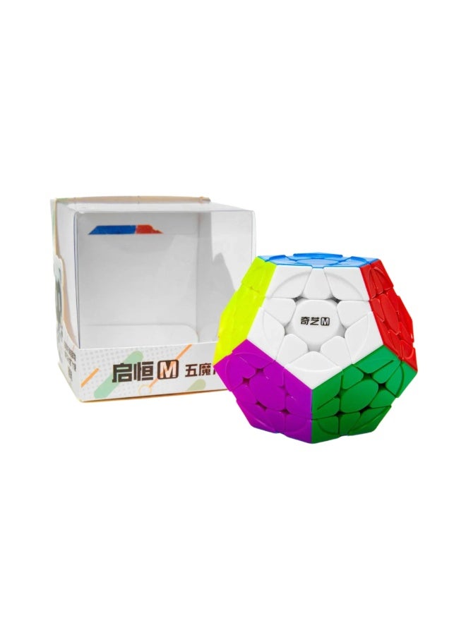 كي يي مكعب QiYi Qiheng M Megaminx المغناطيسي بدون ملصقات – لغز احترافي عشاري الأوجه - Image 1