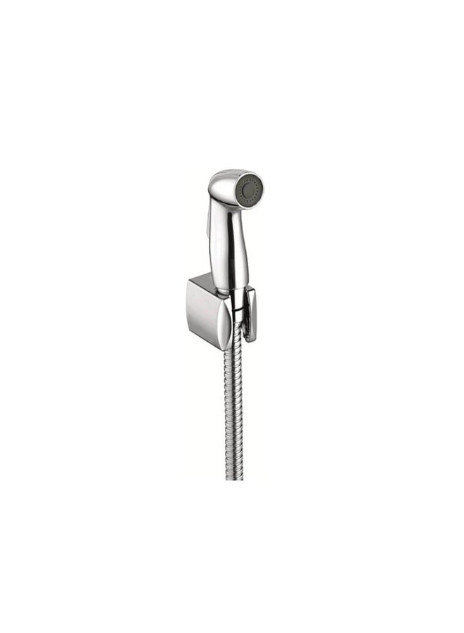 KLUDI Side Spray Shattaf Set with Wall Bracket and Flexible Hose (1.25m) DN 15| Handheld Bidet Sprayer Set | Premium Bathroom Jet Spray for Toilet & Hygiene, Chrome (7304205-00) - Image 1