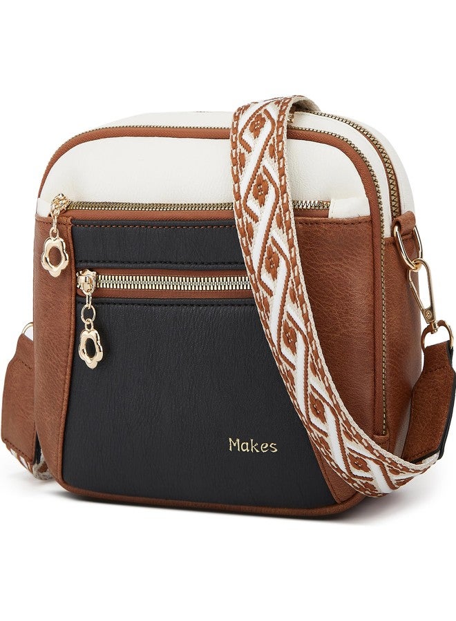 Makes Crossbody Purse for Women Small Crossbody Bags Trendy Vegan Leather with Adjustable Shoulder Straps Gift for Mother Wife Mom, 669-pink - Image 1