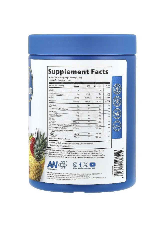 Abe - ABE, Pre-Workout, Pineapple Strawberry, 13.75 oz (390 g) - Image 1