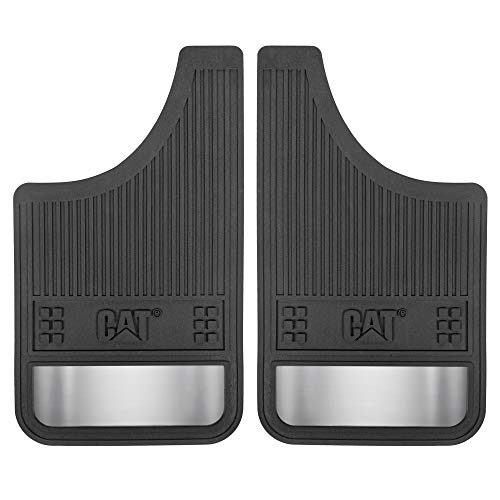 Cat® Mud Flaps for Trucks - Heavy Duty Rubber Truck Accessories & Wheel Liner Mud Flaps for Pickup Trucks - Splash Guards for Front or Back Tires - Some Drilling Required for Included Screws - Image 1