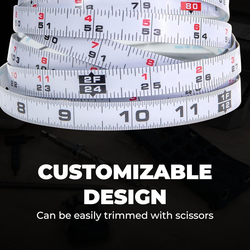 Kreg KMS7724 12' Self-Adhesive Measuring Tape with Left-Right Reading - Image 4