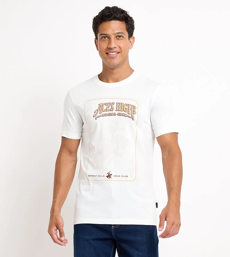 Beverly Hills Polo Club Printed Crew Neck Short Sleeves T-Shirt