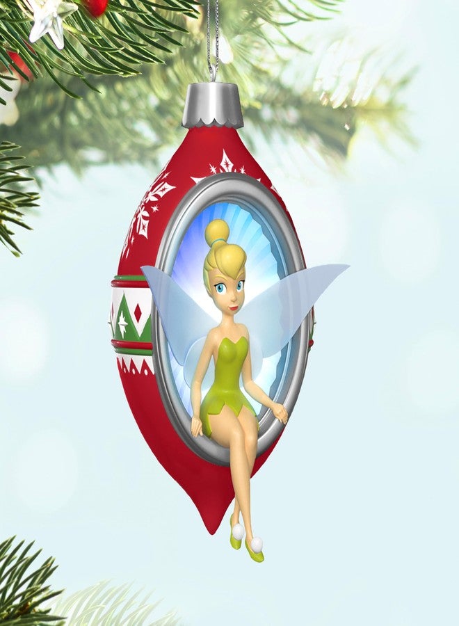 Hallmark Keepsake Christmas Ornament 2025, Disney Tinker Bell Trimming The Tree with Tink with Light, Gifts for Disney Fans - Image 3