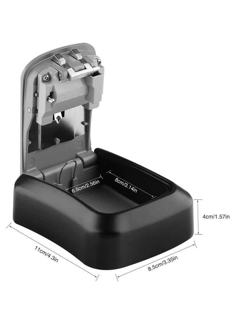 Rubik Key Storage Safe Box 4 Digits Combination Key Lock Box with Resettable Wall Mounted for Outdoor and Indoor Home Hotel Office  - Image 3