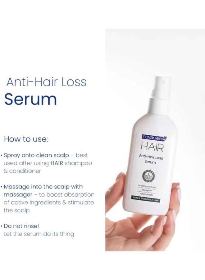 Novaclear Anti-Hair Loss Serum – Hair Strengthening & Density Boosting Serum with Baicapil™ and Botanical Extracts – 100 ML - Image 3