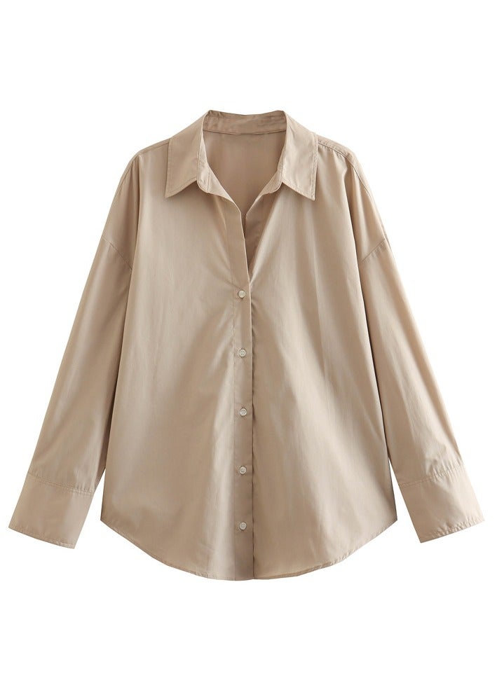 Shougu New Women's Fashion Casual Texture Shirt - Image 1