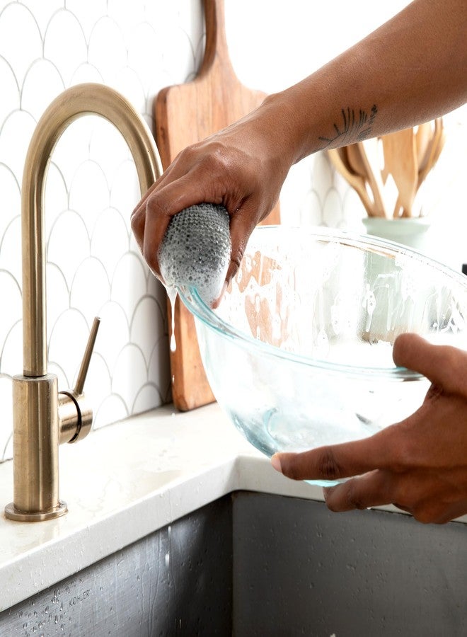 Full Circle Clean Ocean Netted Scrubbers - Set of 3 Dish Scrubbers. Non-Stick Safe. Quick Drying. Odor Resistant. Made Out of 100% Recycled Fishing Nets. Dishwasher Safe - Image 4