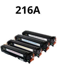 Premium Premium CF216A Toner Set (W2410A, W2411A, W2412A, W2413A) - Four Colors (Black, Cyan, Yellow, Magenta) - High-Quality Printing Compatible with HP MFP M182 and MFP M183 Printers  - Image 1