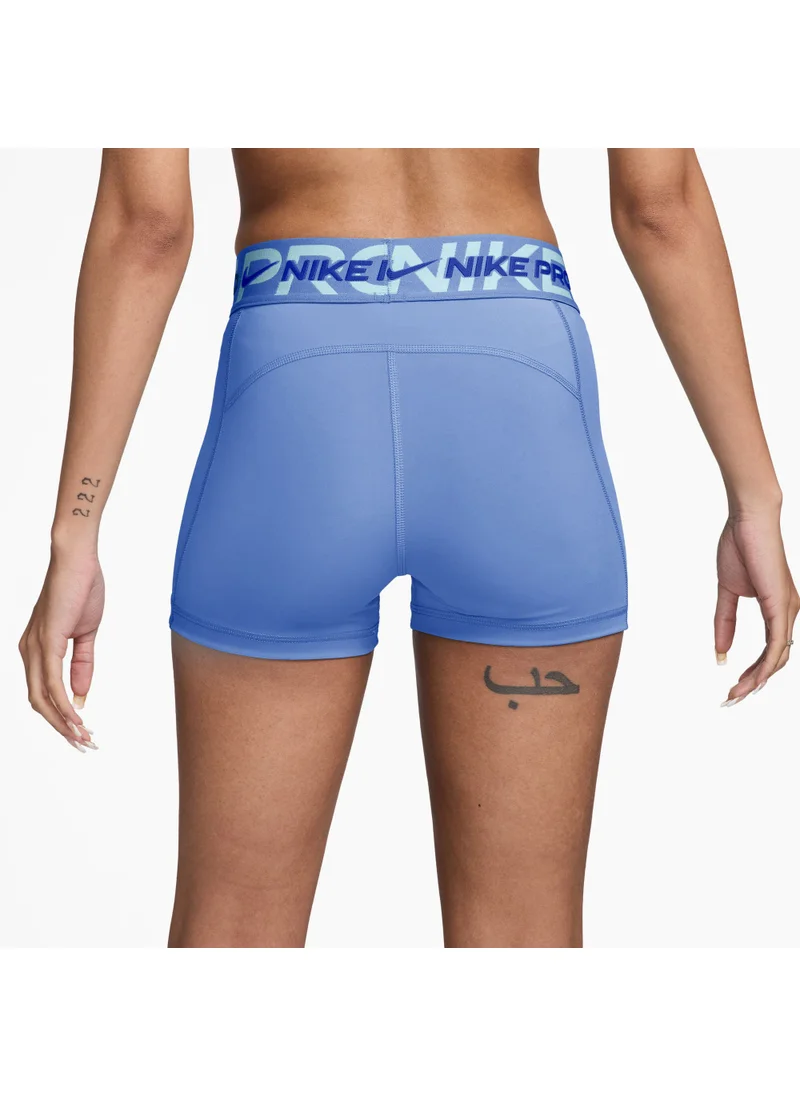 Nike Women's Pro Mid-Rise Graphic Biker Shorts