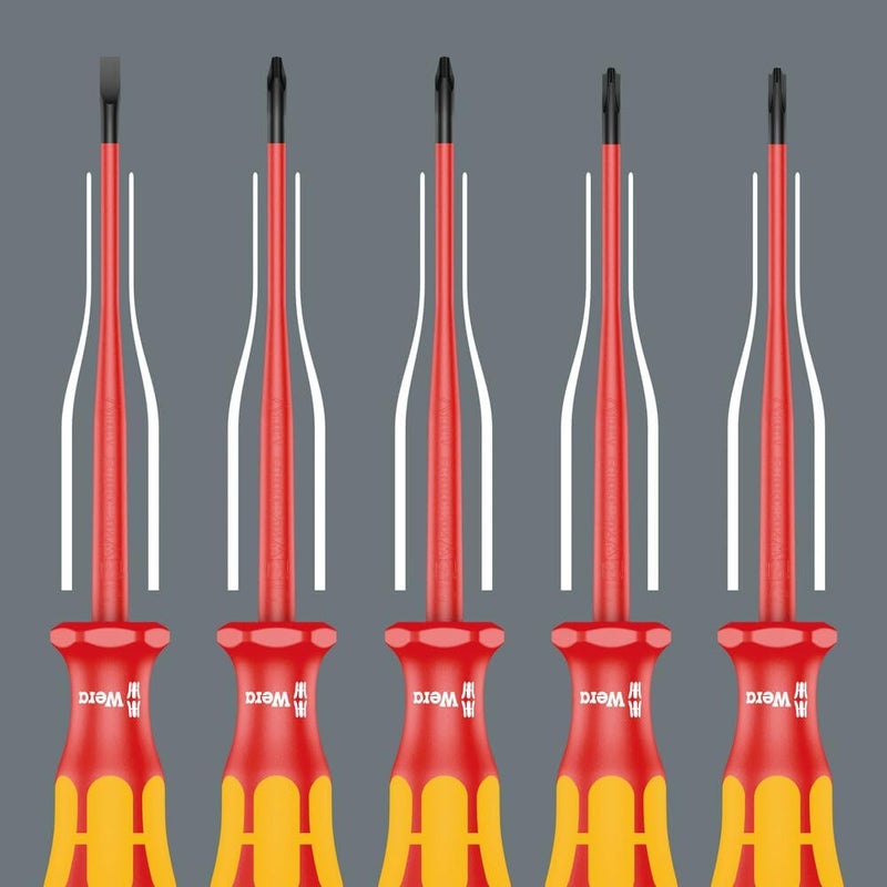 Wera 05006440001 Insulated Screwdriver for Slotted Screws 160iS VDE 0.6x3.5x100mm - Image 3