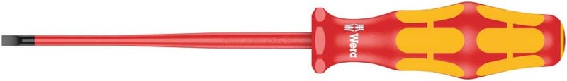 Wera 05006440001 Insulated Screwdriver for Slotted Screws 160iS VDE 0.6x3.5x100mm - Image 1