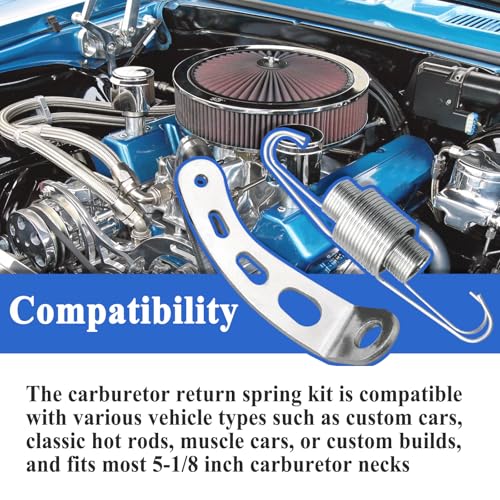 Zeiboat 2 Sets 4708 Throttle Return Spring Bracket with 59207 Throttle Return Springs 12 Springs - Image 5