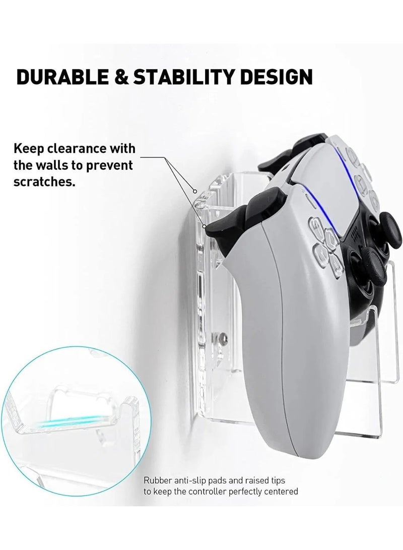 حامل يد تحكم ألعاب أكريليك يثبت على الحائط لجهاز PS5 PS4 Xbox Switch عالمي - Image 3