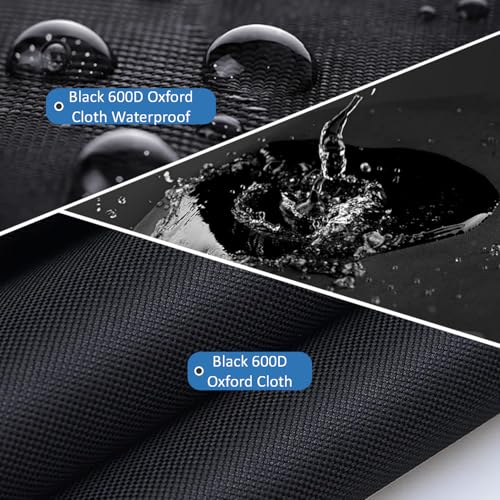 NGB Sandbox Cover, Square Sandbox Cover Waterproof, Outdoor Toddler's Sand Box Covers for Sand Protection (97" L×97" W×11" H,Black) - Image 5