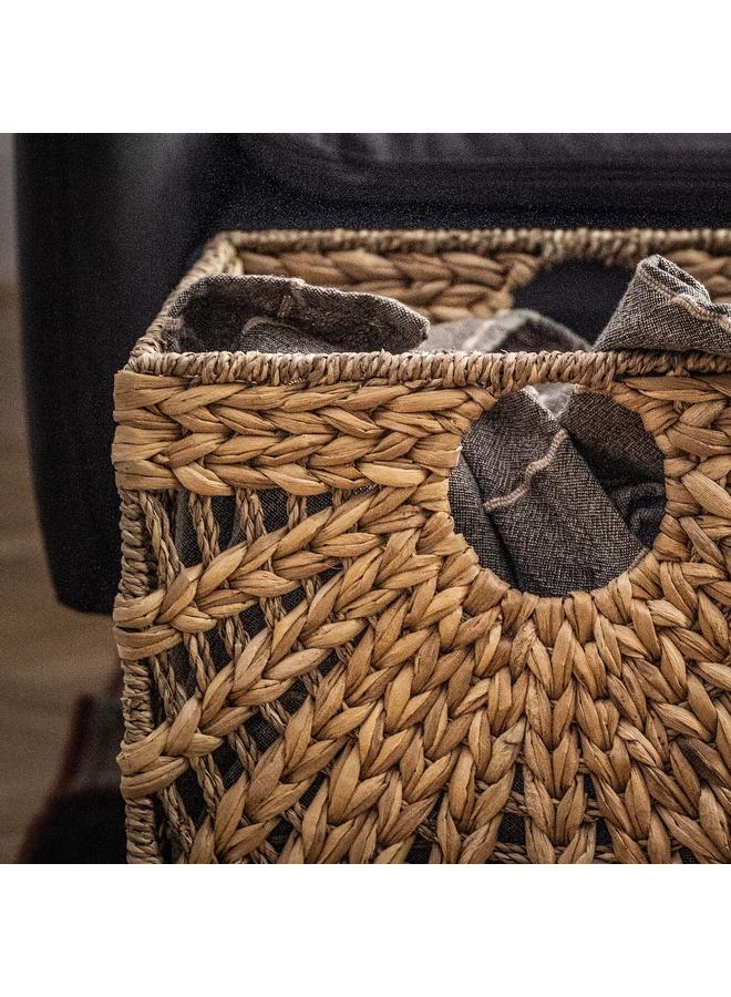 erorex Basket, natural water hyacinth/seagrass, 32x33x32 cm - Image 2