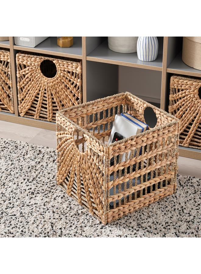 erorex Basket, natural water hyacinth/seagrass, 32x33x32 cm - Image 5