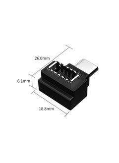 ماركة غير محددة محول تمديد USB 3.1 Type-E إلى Type-C (قطعتان)، منفذ Type-E ذكر إلى منفذ Type-C أنثى ومنفذ Type-E أنثى إلى منفذ Type-C ذكر (10 جيجابت في الثانية)  - Image 4