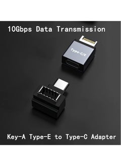 ماركة غير محددة محول تمديد USB 3.1 Type-E إلى Type-C (قطعتان)، منفذ Type-E ذكر إلى منفذ Type-C أنثى ومنفذ Type-E أنثى إلى منفذ Type-C ذكر (10 جيجابت في الثانية)  - Image 2