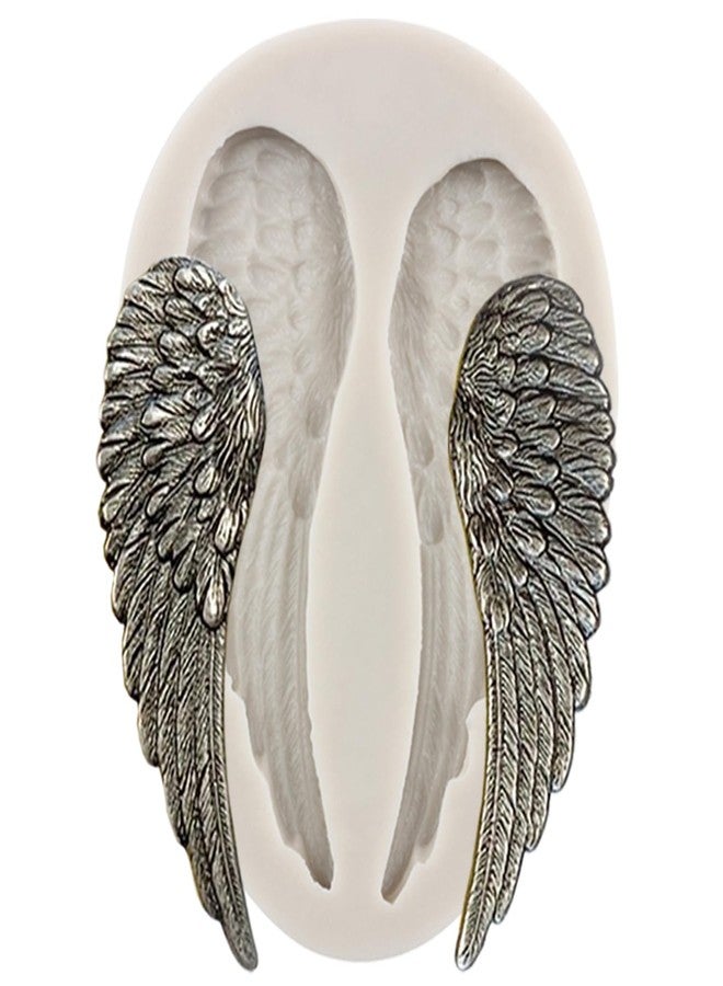 MINFEIDMS Angel Wing Fondant Silicone Molds For Cake Decorating Cupcake Topper Candy Chocolate Gum Paste Polymer Clay Set Of 1 - Image 1