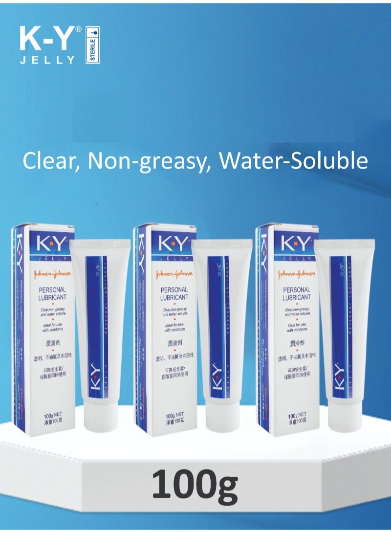 KY جيل K-Y للتزليق السلس 100 جرام عبوة من 3