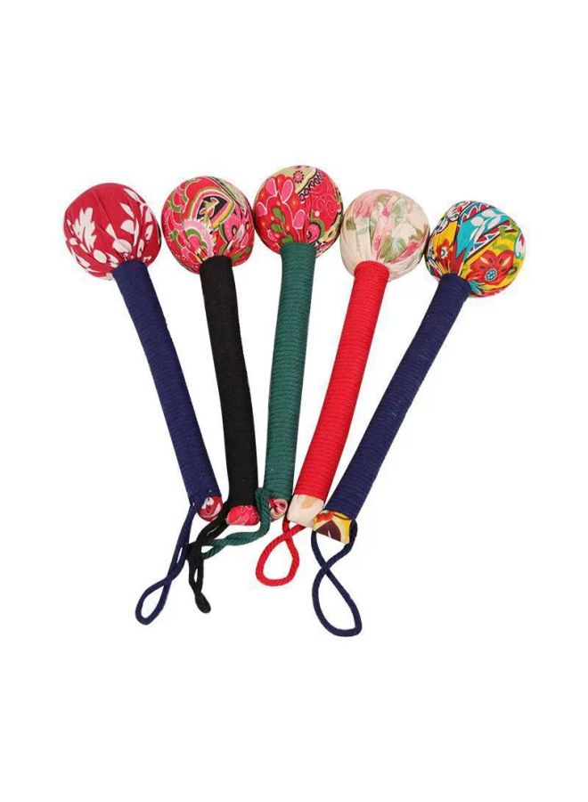 إسكدنيا مطرقة عشبية ماي، مطرقة يدوية لتدليك الجسم بالكامل، مطرقة منزلية لضرب الظهر، عصا تدليك ميريديان مصنوعة يدويًا، مطرقة للحفاظ على الصحة - اللون: أحمر - المواصفات: واحدة - Image 5