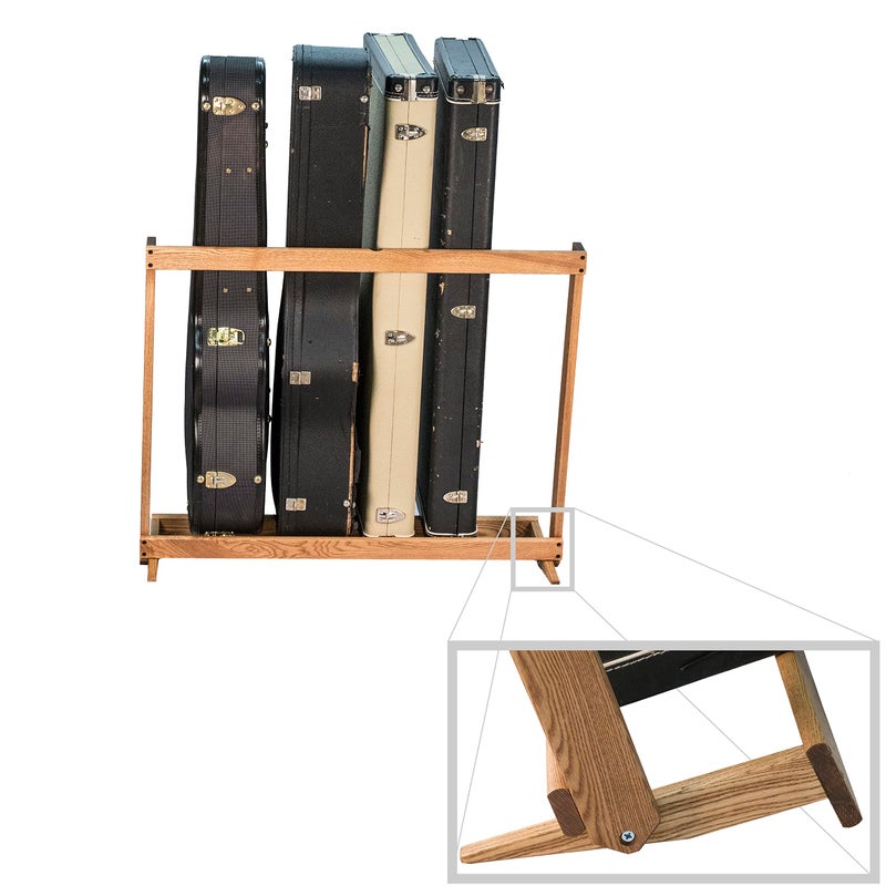 String Swing CC29 Folding Hardwood Guitar Case Rack - Image 4