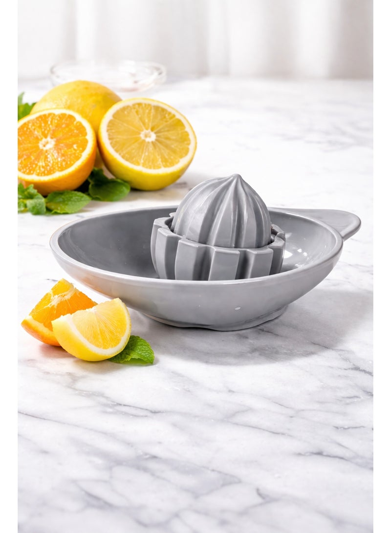 Manual lemon squeezer with a practical design