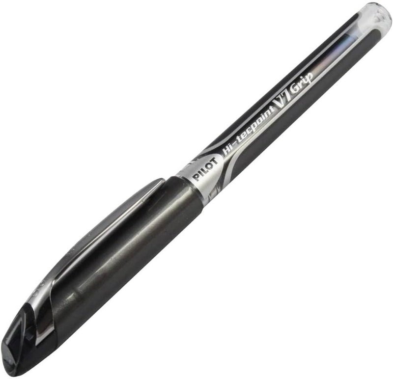 Pilot Hi-Tecpoint V7 Grip Roller Ball Pen, Black - Image 1