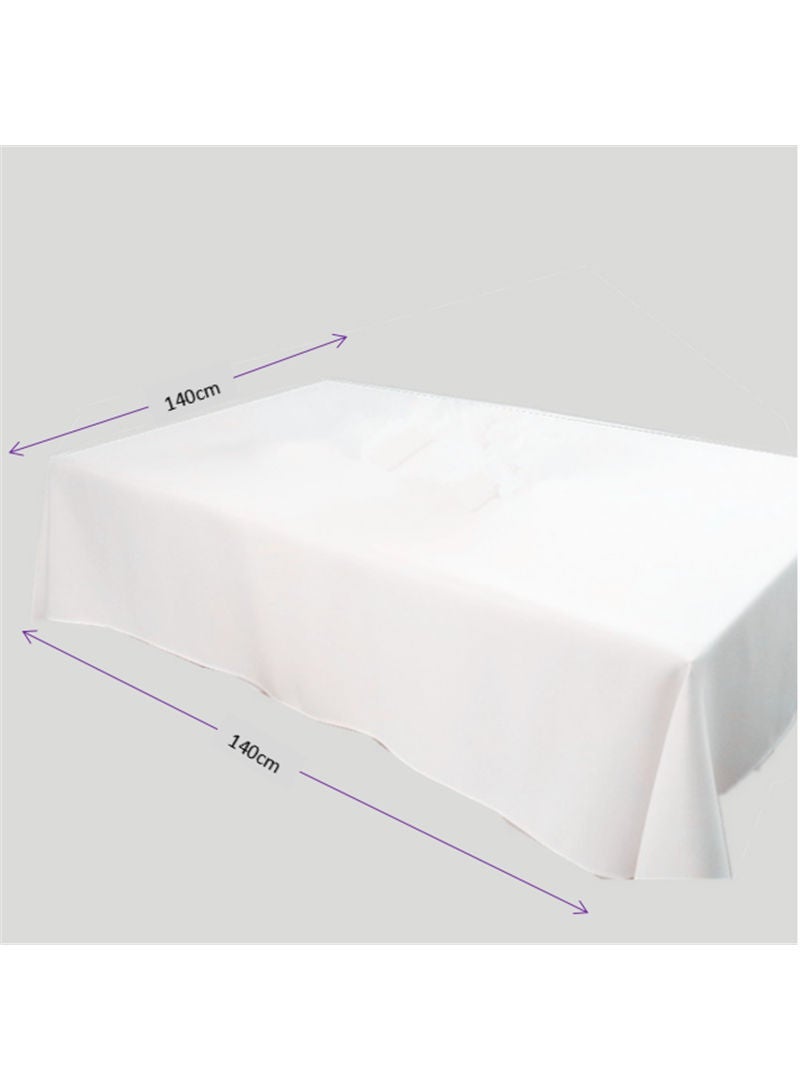 NIBEMINENT Simple Plaid Print Waterproof Table Cloth Multicolour 140x140cm - Image 2