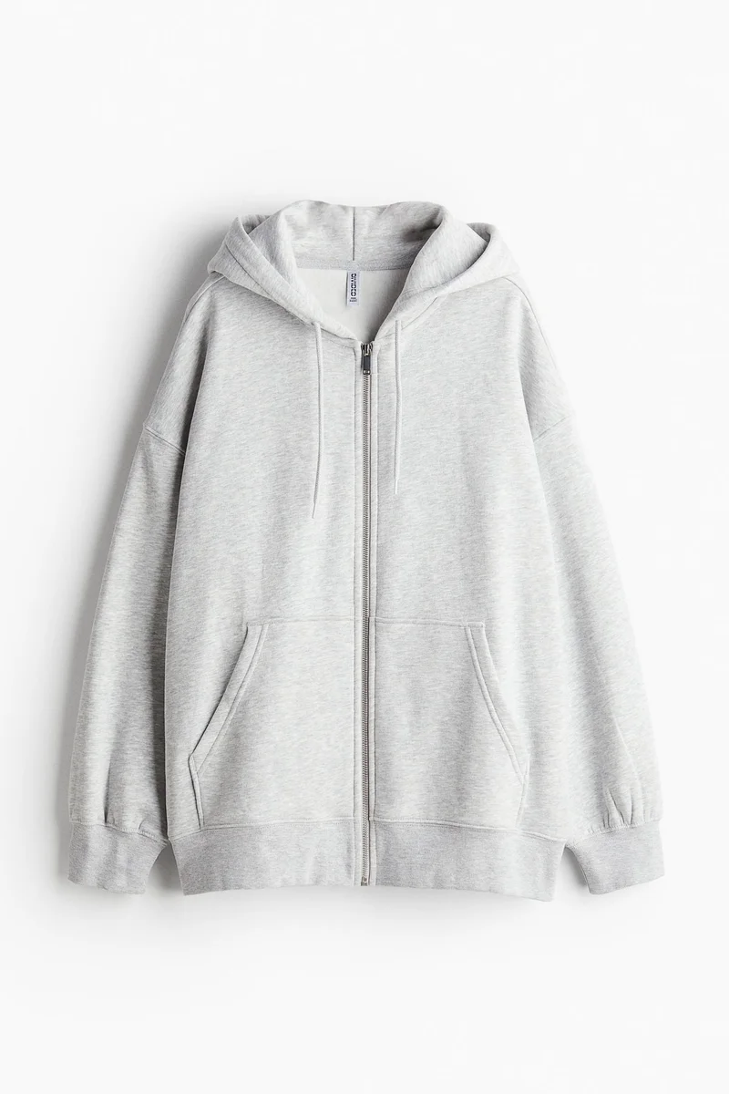 H&M Oversized Zip-Through Hoodie