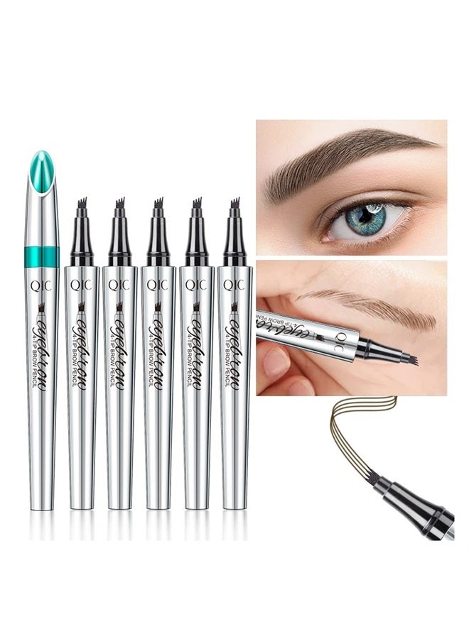 Linble Hair-like Strokes Brow Tint Pen, Mimics Natural Eyebrow Liquid Microfilling Marker, Eye Makeup by “Linble” (#2 Deep Brown) - Image 1