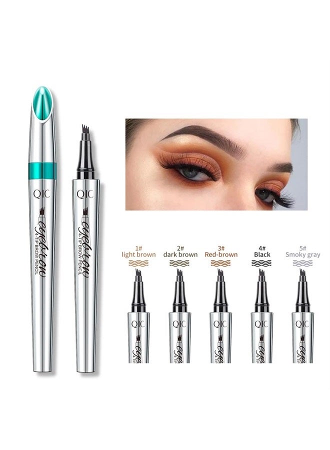 Linble Hair-like Strokes Brow Tint Pen, Mimics Natural Eyebrow Liquid Microfilling Marker, Eye Makeup by “Linble” (#2 Deep Brown) - Image 2