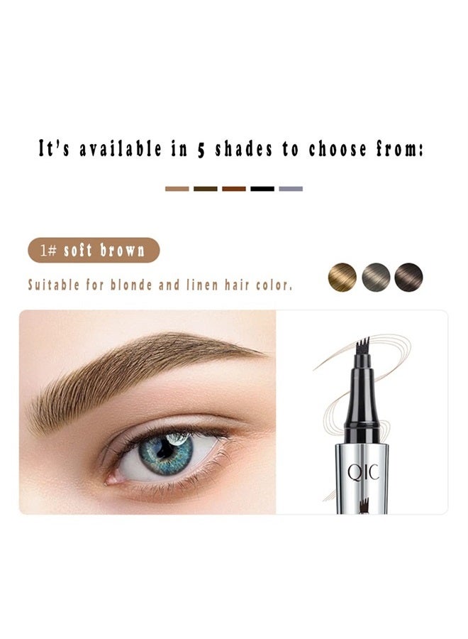 Linble Hair-like Strokes Brow Tint Pen, Mimics Natural Eyebrow Liquid Microfilling Marker, Eye Makeup by “Linble” (#2 Deep Brown) - Image 3
