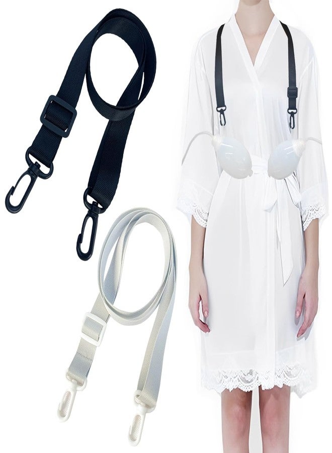 MAGNEECH 2 Pcs Adjustable Shower Lanyards for Mastectomy Drain Holder JP Drainage，Breast Cancer Lanyard-Surgery Recovery Management,Fter Mastectomy Must Haves (Black and Grey) - Image 1