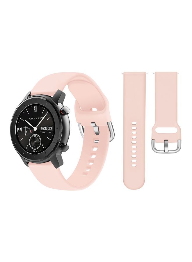 NIBEMINENT Replacement Band For Amazfit GTR Smartwatch 47 mm Pink Sand - Image 2