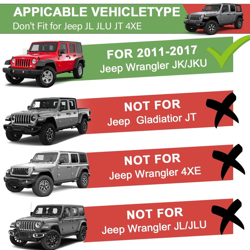 ZKJAYOE Magnetic Phone Mount for Jeep 2011-2017 Wrangler JK JKU - Dashboard Phone Holder with Magsafe for Jeep Wrangler Accessories (Not for JL JLU JT) - Image 2