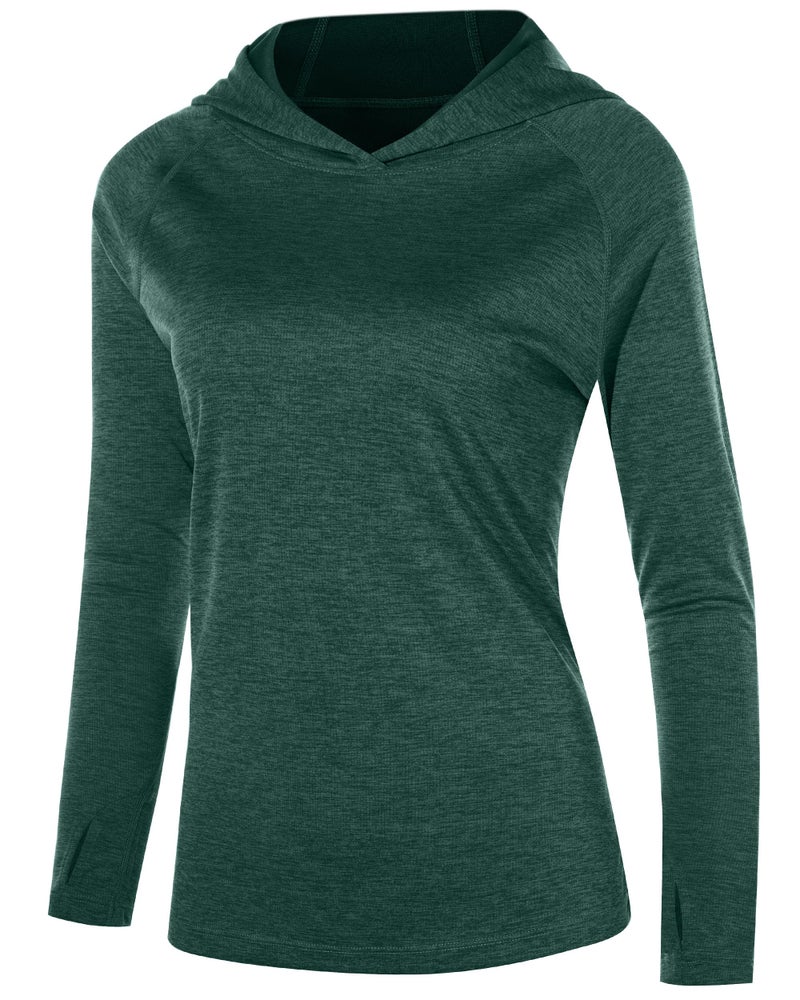 Roadbox Women's UPF 50+ Sun Protection Hoodie, Long Sleeve Hiking Fishing Hooded Shirt, Lightweight Outdoor UV Rash Guard - Image 1